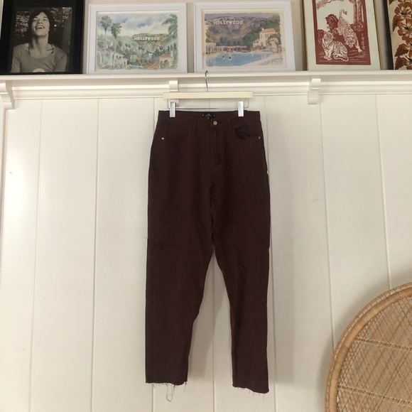 ▪️sold▪️missguided mom jeans brown high waisted - Picture 4 of 8